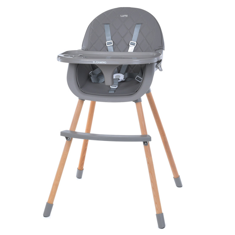 Стілець для годування El Camino ME 1111 LUMI (grey) Стілець для годування El Camino ME 1111 LUMI (grey)